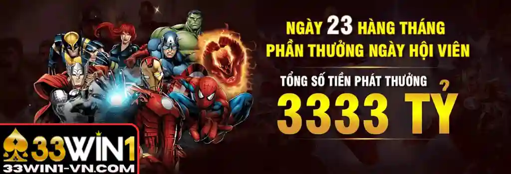 Khuyến Mãi 33WIN1 – Nhận Ngay Ưu Đãi Hấp Dẫn