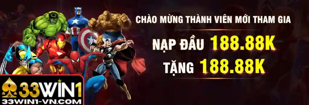 Khuyến Mãi 33WIN1 – Nhận Ngay Ưu Đãi Hấp Dẫn